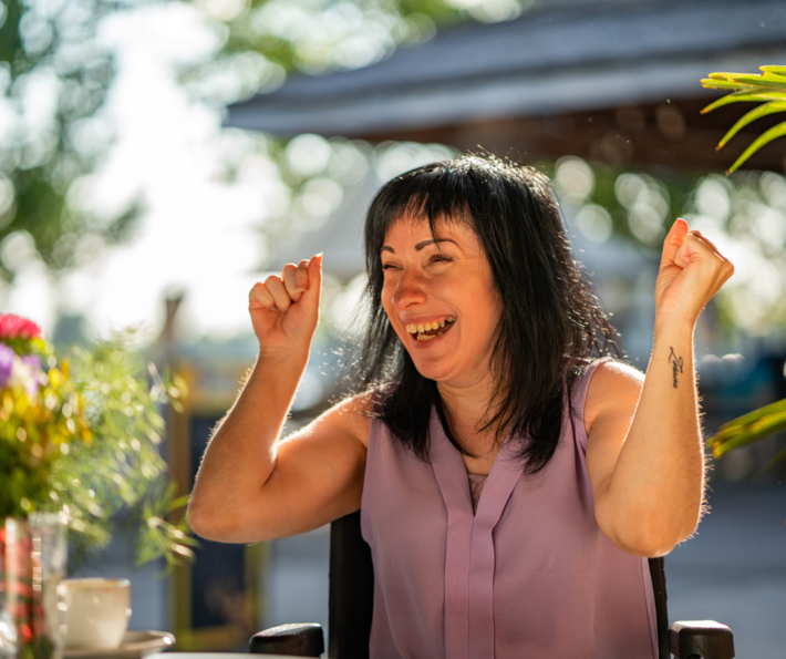 Image of young woman with a disability.